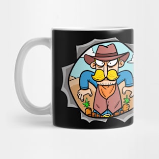 Vegan cowboy is watching you Mug